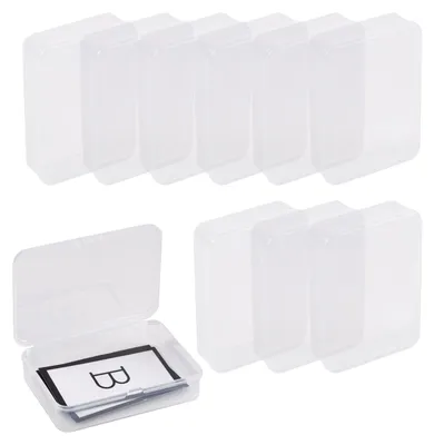 10er-Set transparente Kunststoff-Aufbewahrungsboxen mit Deckel