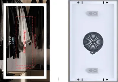 Obrázek produktu pro Koupelnové zrcadlo, Bluetooth reproduktor, funkce proti zamlžení, 1000x600mm, 1000x600mm