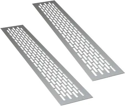 Productafbeelding van Aluminium Ventilatierooster - Rechthoekig 48 x 8 cm | Luchtafvoer
