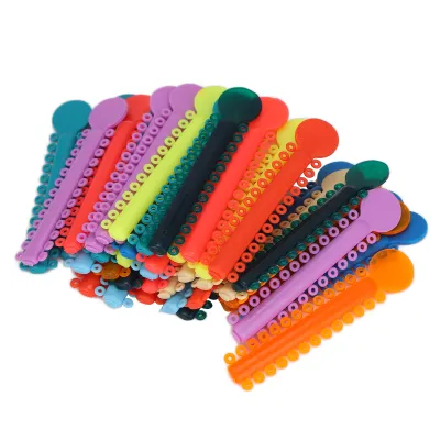 Obrázok produktu pre 40ks zubné rovnátka Ligature Ties Plastové farebné zubné elastické Ligature Ties pre zubnú ortodonciu
