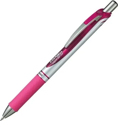 Image de Roller à encre liquide Pentel Energel BL77, rose