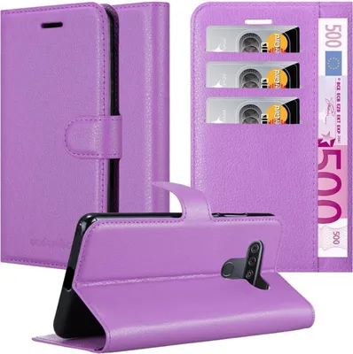 Produktbild von Cadorabo Hülle für LG KQ51 Schutz Hülle in Lila Handyhülle Etui Case Cover Magnetverschluss