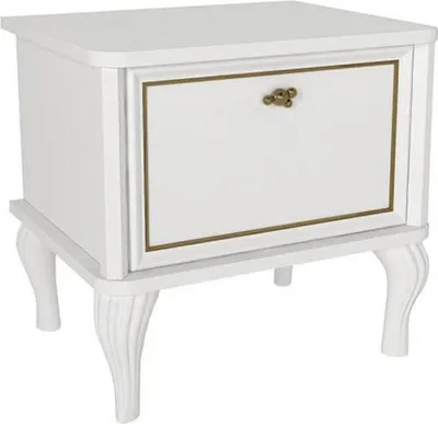 Immagine prodotto di Comodino in legno Consolle da letto Comodini Mobili Bianco Tavolino