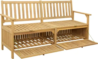 Produktbild von vidaXL Garten-Aufbewahrungsbank 2 -Seater 148 x 63 x 84 cm