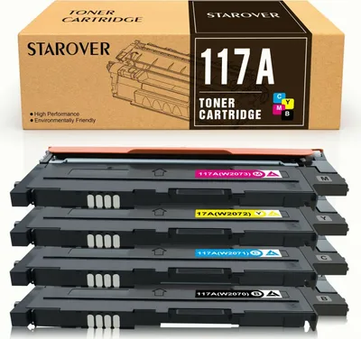 Produktbild von Mit Chip🔸4er 117A Toner Kompatibles für HP W2070A W2071A W2072A W2073A für HP Color Laser 150 150a 150nw MFP 178 178nw 178nwg 179 179fnw 179fwg von