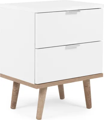 Image de CALICOSY - Chevet 2 Tiroirs L40 cm - COPENHAGUE