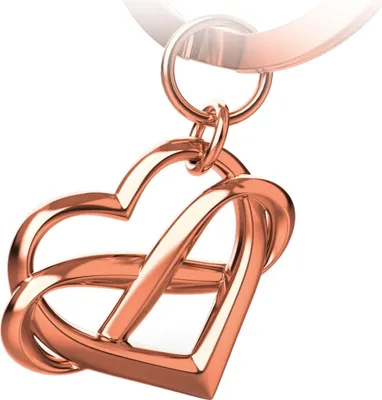 Produktbild von FABACH Herz Schlüsselanhänger mit Unendlichkeitszeichen Infinite Love Unendlichkeit Anhänger mit Herz für Freundin, Freund, Paare - Partner Glücksbringer - Ich Liebe Dich für Immer