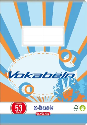 Obrázek produktu pro Herlitz Vokabelheft A5 32 BI Lin 53Mix