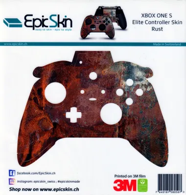 Produktbild von XBOX ONE Elite Controller Skin - Design Aufkleber Rust
