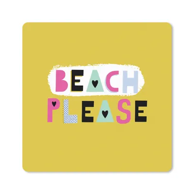 Produktbild von MuchoWow® Mauspad Mousepad Sommer - Rosa - Zitat 30x30 cm - Mousepads - Maus Mat - Pad - Mausunterlage - Gaming