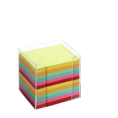Produktbild von Folia Notizhalter - 95 mm x 95 mm x 95 mm x - Plastik - 12 - Glasklar