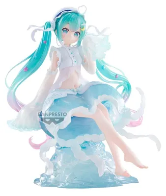 Image de Figurine Vocaloid Clearluxe, thème "Méduse", Hatsune Miku, 20 cm - Banpresto - (Produit dérivés / Figurines)