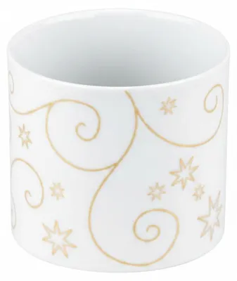 Produktbild von Sompex Weihnachtliches Teelichtglas aus Porzellan, Modell STAR, weiß, 6,5 cm, Kerzenhalter, Artikelnummer 4569