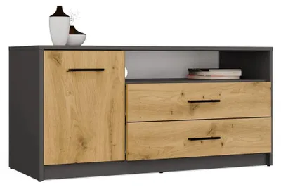 Produktbild von TV-Schrank Simplo 1D2S Anthrazit Eiche Artisan TV-Tisch