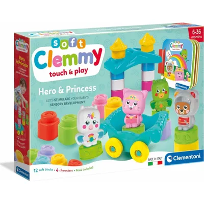 Produktbild von Clementoni Clemmy Baby Hero & Princess Set, Bausatz, 0,5 Jahr(e), 16 Stück(e), 1,26 kg