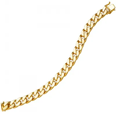 Produktbild von 12mm breites Armband Armkette Panzerarmband 585 Gold Gelbgold massiv 22cm