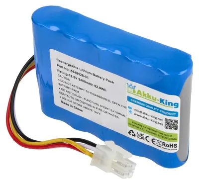 Produktbild von Akku kompatibel mit Husqvarna 584 85 28-01, 584 82 28-01 - Li-Ion 3400mAh - für Automower 310, 310 2015, 310 2016, 310 2017, 310 2018, 315, 315 2015