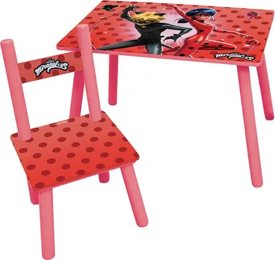 Obrázek produktu pro Set masa/scaune copii, Fun House, Plastic, Cu model, Multicolor