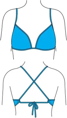 Produktbild von Turbo Relax Bikinioberteil Blau 9-10 Years Mädchen Blau 9-10 Years