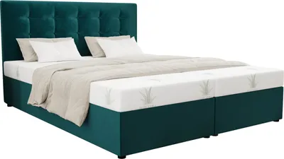 Obrázek produktu pro Manželská postel 160x200 s úložným prostorem DELILAH 1 - modrá 1
