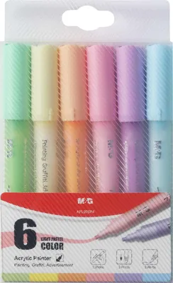 Image de Marqueur acrylique 1-2mm 6k pastel M&G