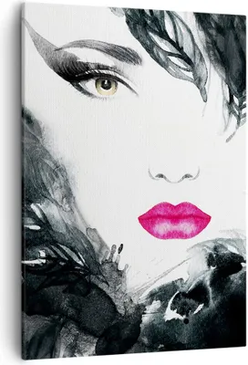 Produktbild von Bild auf Leinwand - Leinwandbild - Einteilig - Frau Abstraktion - 50x70cm - Wand Bild - Wanddeko - Wandbilder - Leinwanddruck - Kunstdruck - Wanddekoration - Leinwand bilder - Wandbild - PA50x70-3663