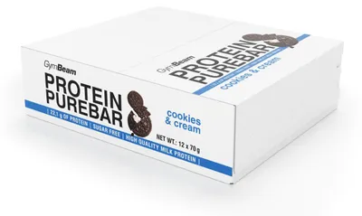 Produktbild von GymBeam - Protein PureBar, 12 x 60 g, Cookies & Creme