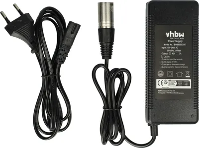 Produktbild von vhbw Ladegerät kompatibel mit Samsung SDI Side-Click 36V, SDI-3612B Fahrradakkus, E-Bike - Für 36 V Li-Ion Akkus, mit XLR Anschluss 84 W