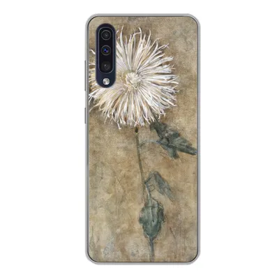Produktbild von MuchoWow® Handyhülle Schutzhülle Hülle für Samsung Galaxy A50 Chrysantheme - Piet Mondrian - Alte Meister Silikon Softcase Handy Hülle - Mobiltelefonhülle
