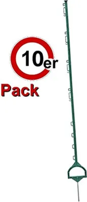 Produktbild von Göbel 10 Stk. Kunststoffpfahl 155 cm grün 10669
