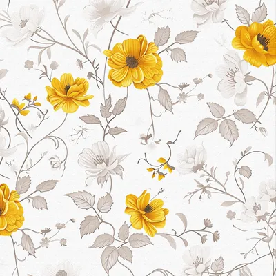 Produktbild von Selbstklebende Tapete mit grauen Blumen