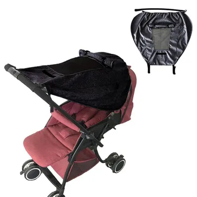 Produktbild von Universal,Kinderwagen,Sonnensegel,,Kinderwagen,Sonnenblende,mit,UV,Schutz,50+,,Wasserdichtes,Sonnenverdeck,mit,Sichtfenster,,Winddicht,Sonnendach,für,Kinderwagen,und,Buggy