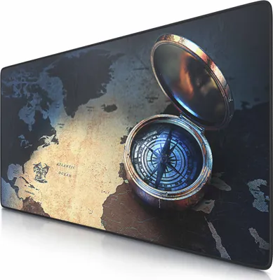 Zdjęcie produktu dla CSL Gaming Mouse Pad XXL, 900 x 400 x 3 mm, podkładka na biurko, zmywalna, antypoślizgowy spód, szybkość i precyzja, kompas