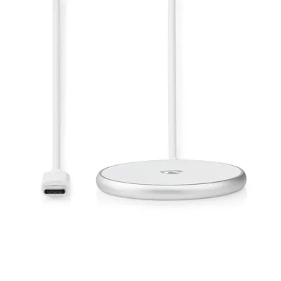 Produktbild von Nedis Drahtloses Ladegerät - 5 / 7.5 / 10 / 15 W - 1.0 A / 1.1 / 1.67 A / 2.0 A - inkl. Kabel - USB Type-C - 1.00 m
