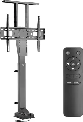 Produktbild von Elektrisch höhenverstellbare TV Halterung zum Einbau 37-65" Fehrseher Lift mit Fernbedienung max 50kg max VESA 600x400