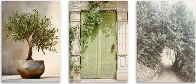 Zdjęcie produktu dla Trzy plakaty na ścianę Dekoracje Boho Obrazy do salonu Plakat 50x70