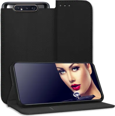 Produktbild von Bookstyle Schutzhülle Klapphülle Schutztasche Etui Cover für Samsung Galaxy A80 (A805 / 6.7'') - Schwarz