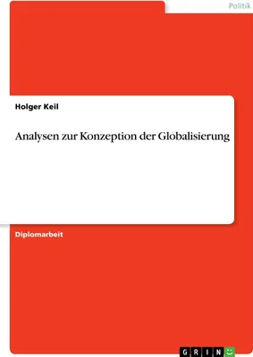 Produktbild von Analysen zur Konzeption der Globalisierung