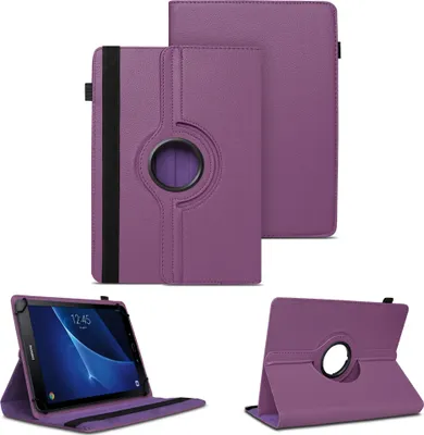 Produktbild von Tablet Hülle für Samsung Galaxy Tab A6 10.1 2016 360° Drehbar Case Cover SchutzFarben:Lila