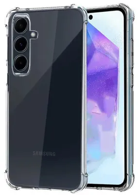 Image de Coque en silicone renforcé pour Samsung Galaxy A55 5G, transparente