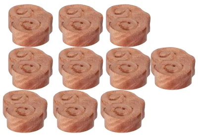 Obrázek produktu pro Solidchoice – Sada 10 kusů dřevěných věšáků ve tvaru srdce pro výrobu šperků