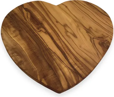 Produktbild von Servierbrett "Herz" L 24 cm Schneidebrett aus Olivenholz