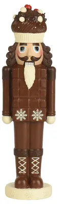 Produktbild von Weihnachtsdeko Nussknacker in Schokoladenoptik - Polyresin