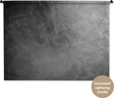 Produktbild von MuchoWow® Wandteppich Wandbehang Leder - Lederoptik - Industriell - Grau 150x112 cm Tapisserie Dekoration Wandtuch - Wanddecke - Wandteppiche