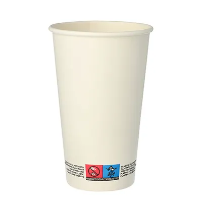 Produktbild von 9000 Pappbecher für Heißgetränke, 0,4 l weiss Kaltgetränk Kaffee Becher Coffee To Go