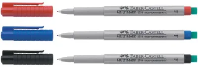Productafbeelding van Faber-Castell 151499 CD-Marker MULTIMARK - niet-permanent, F, zwart