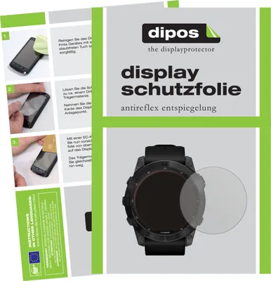 Obrázek produktu pro 6x Ochranná fólie pro Garmin Fenix 7 (47 mm) matt Screen Protector Film Ochrana displeje dipos
