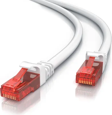 Produktbild von CSL Cat 6 Gigabit Ethernet LAN Kabel - mehrfach geschirmt - UTP Gigabit - 1000 Mbit/s - Patchkabel - Netzwerkkabel - 15m