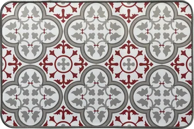 Produktbild von Fußmatte Schmutzfang Fußabtreter Aurelia LxB 60x40 cm Paco Rot Türmatte Polyester Abstrackt Bedruckt , 20232020