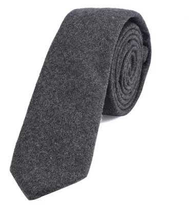Produktbild von DonDon Herren Krawatte 6 cm Baumwolle grau